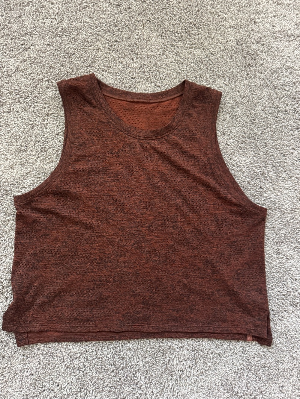 Lululemon Sleeveless Crop Tank - Rust Brown